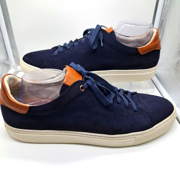 Goodman Other - MENS Goodman Brand Leather Sneakers Size 15,Blue/Brown/White